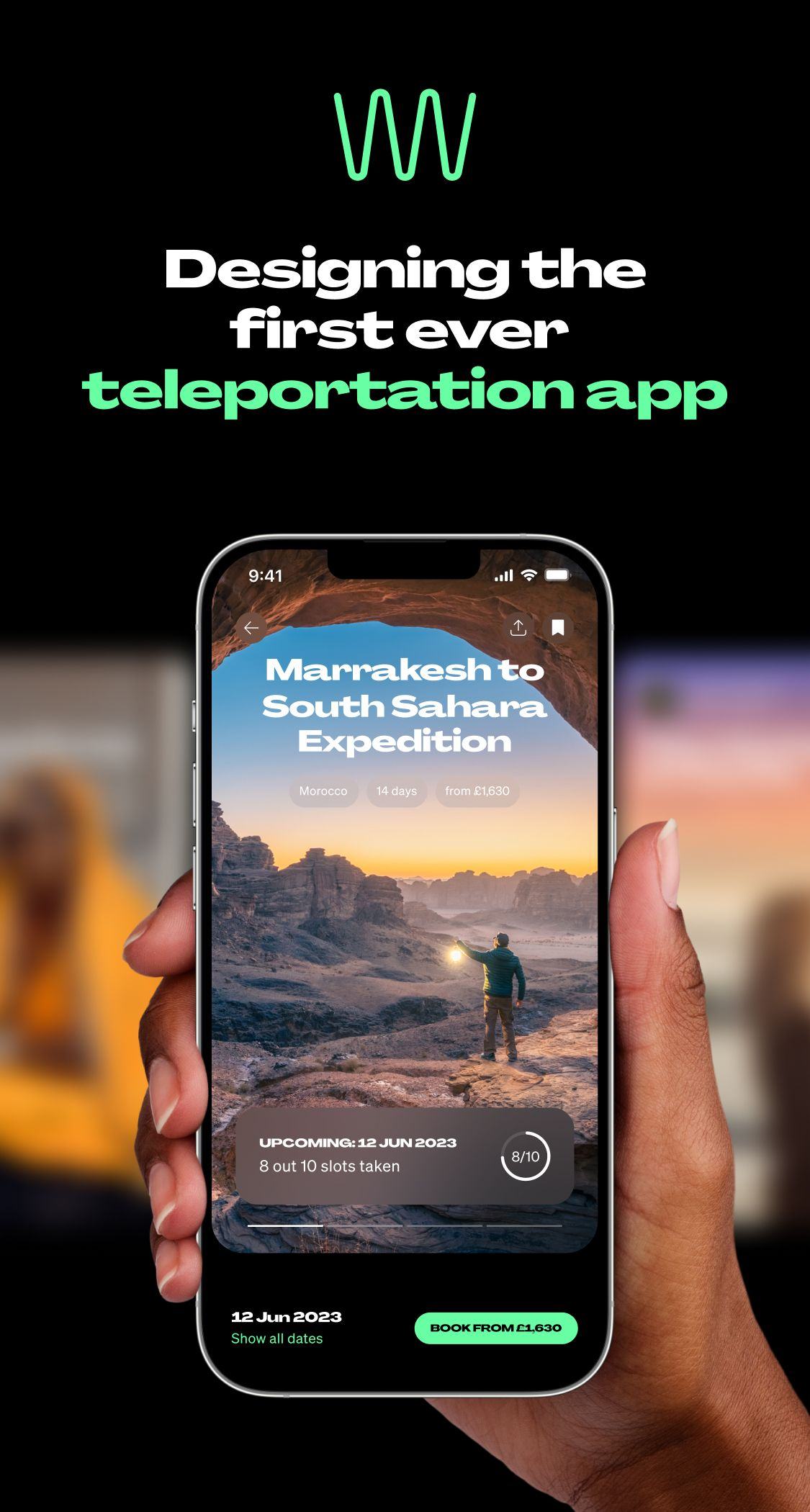Designing the first ever teleportation app for adventure seekers