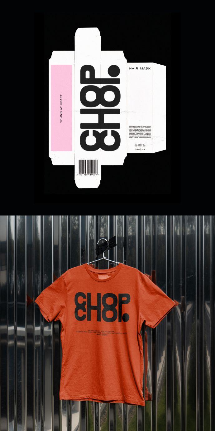 Chop X Chop package and t-shirt