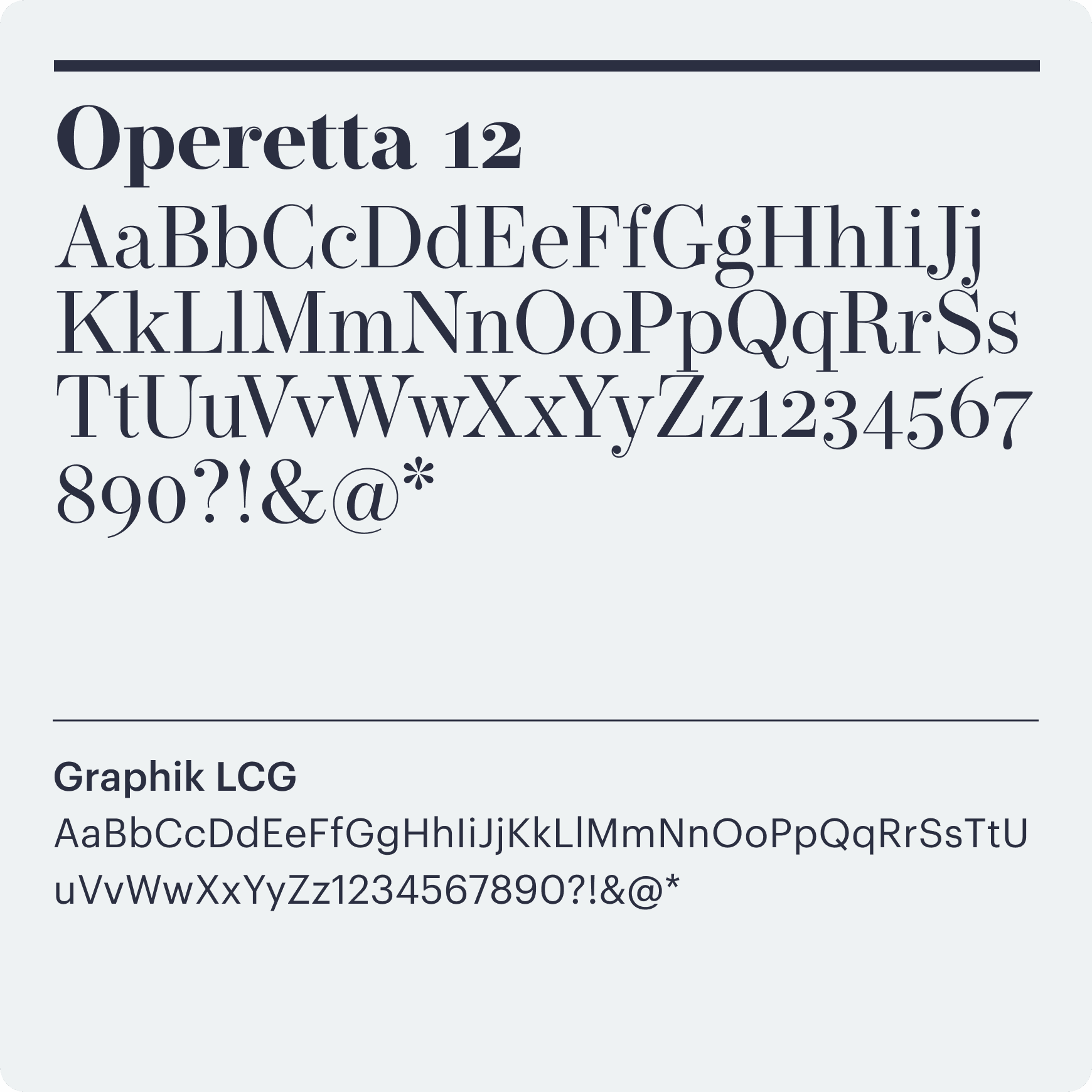 Mashroom font, Operetta 12