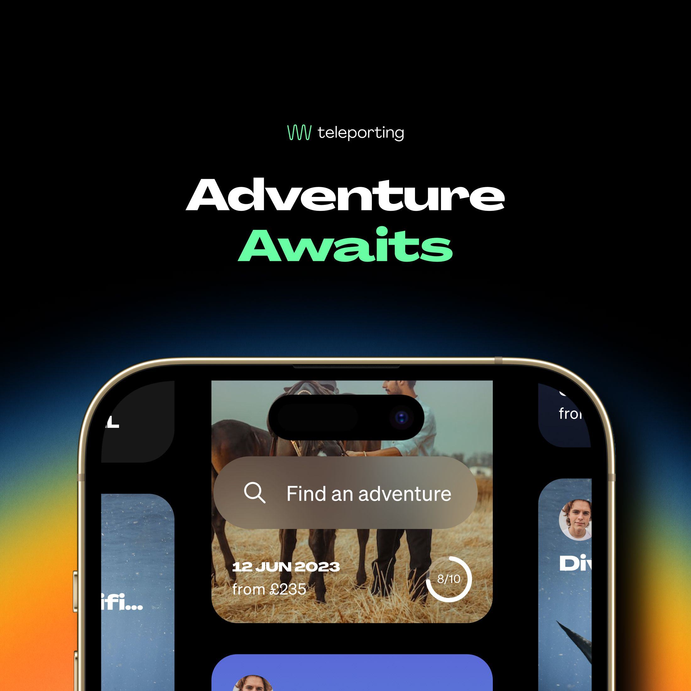 Teleporting Adventure App Advert