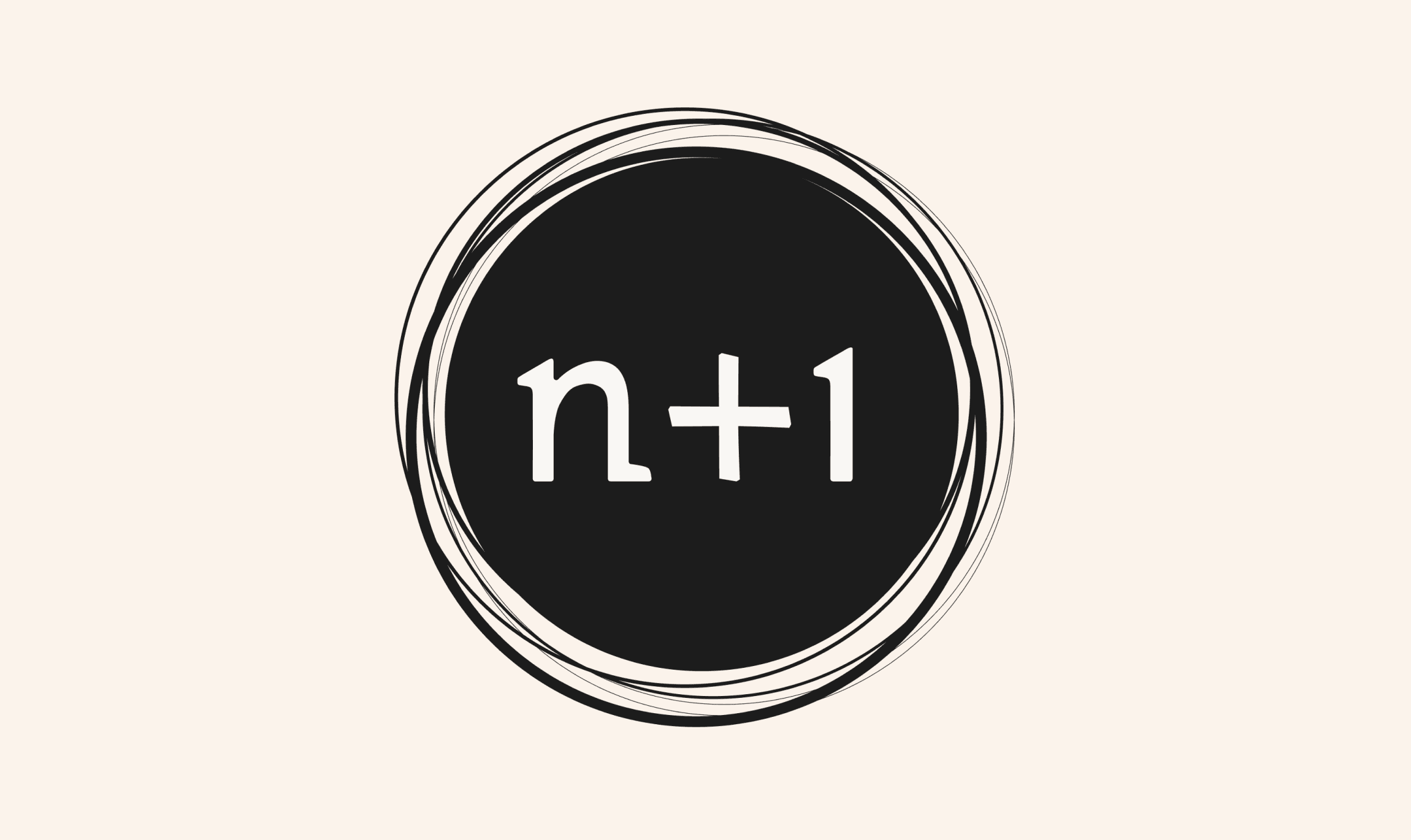 N+1 Logo on the screenphone