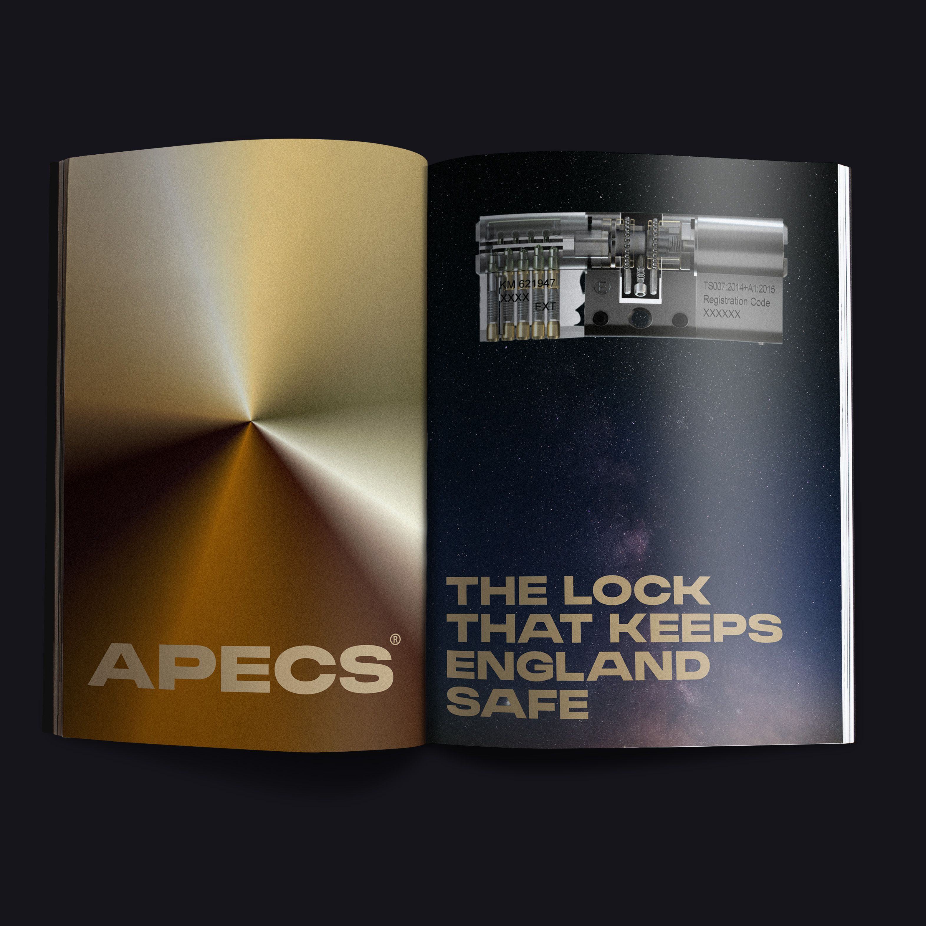 Apecs magazine cover - The Lock that Keeps England Safe